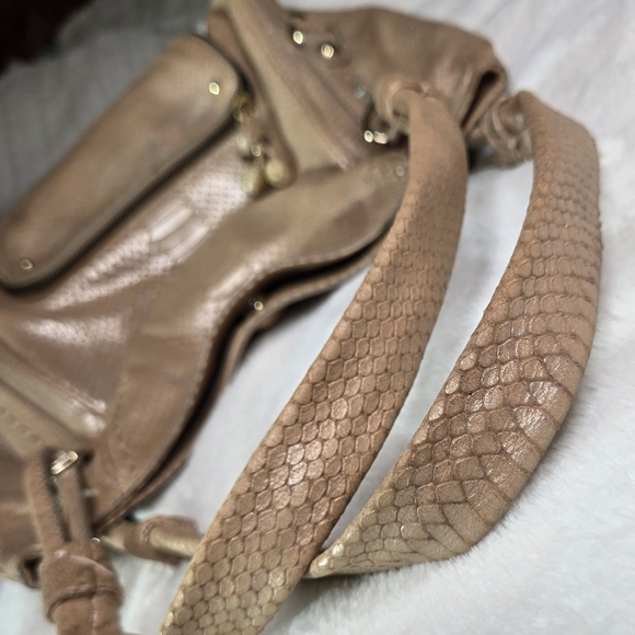 Tre Vero Limited Edition Metallic Leather Python Bag - Picture 3 of 16
